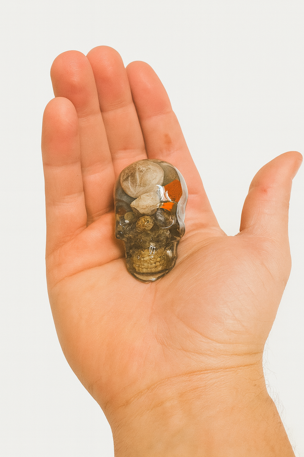 Skull with Stones